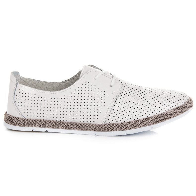 Áttört cipő vinceza kötéssel fehér