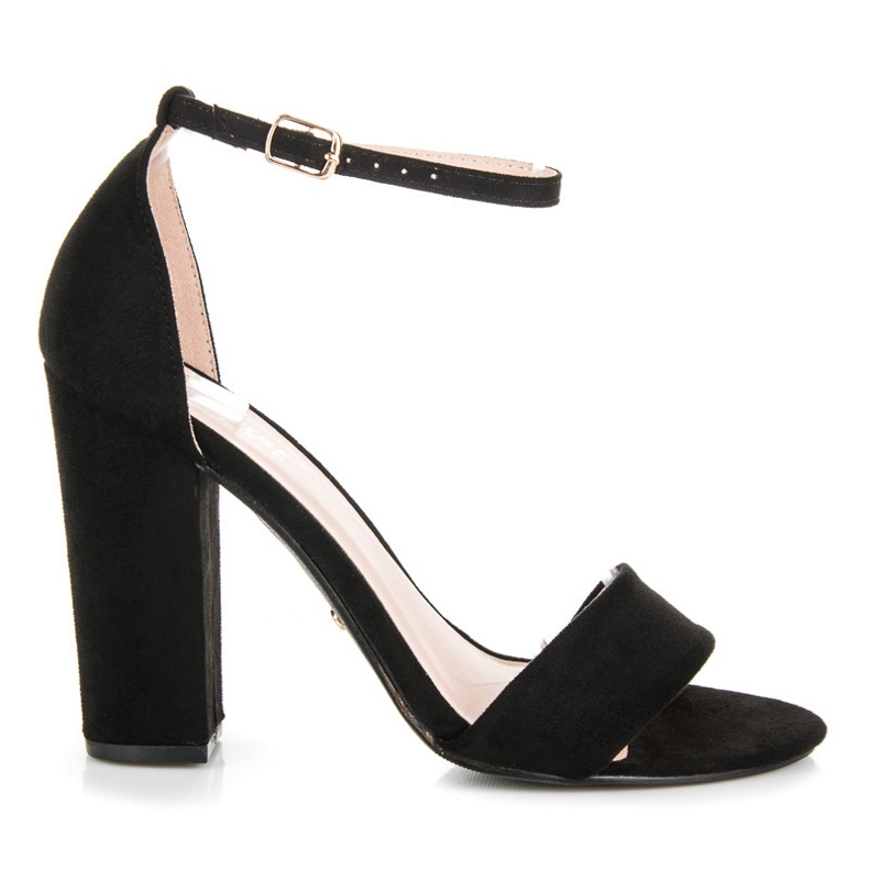 Seastar Velúr szandál oszlopon fekete