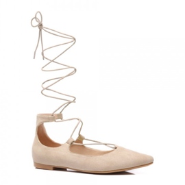 Vices Pasztell kötött balerinák barna