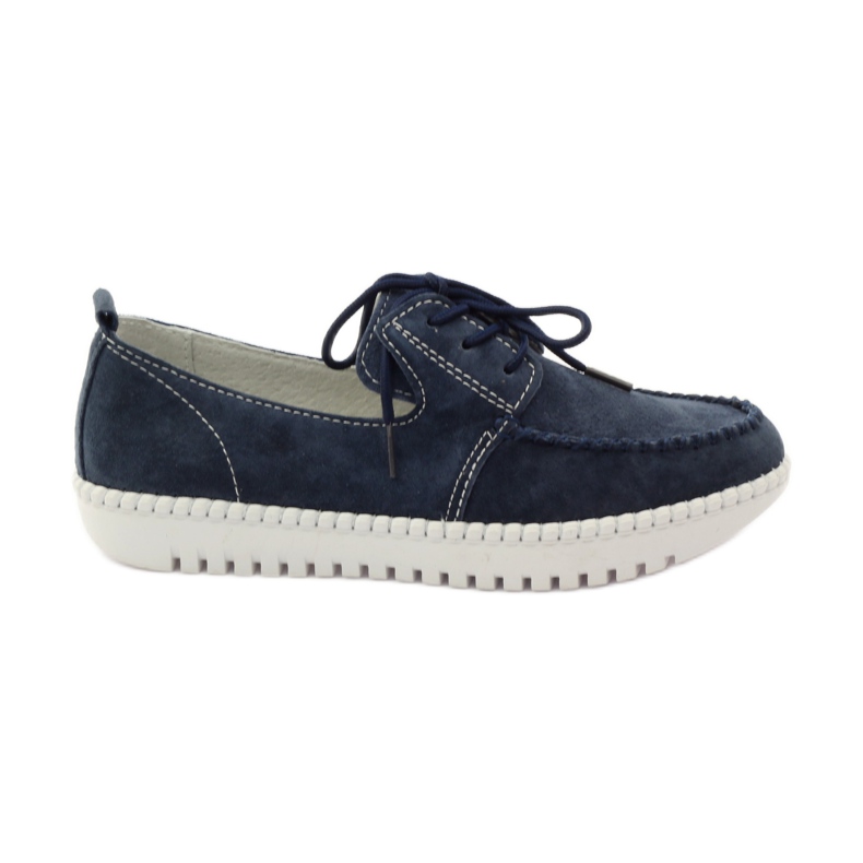Bőr Creepers cipő Filippo 020 sötétkék Bőr Creepers cipő Filippo 020 sötétkék
