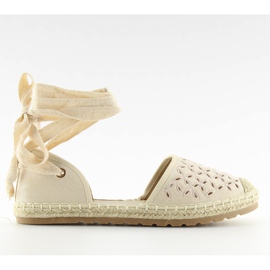 Bézs női espadrilles JH65P Bézs Bézs női espadrilles JH65P Bézs
