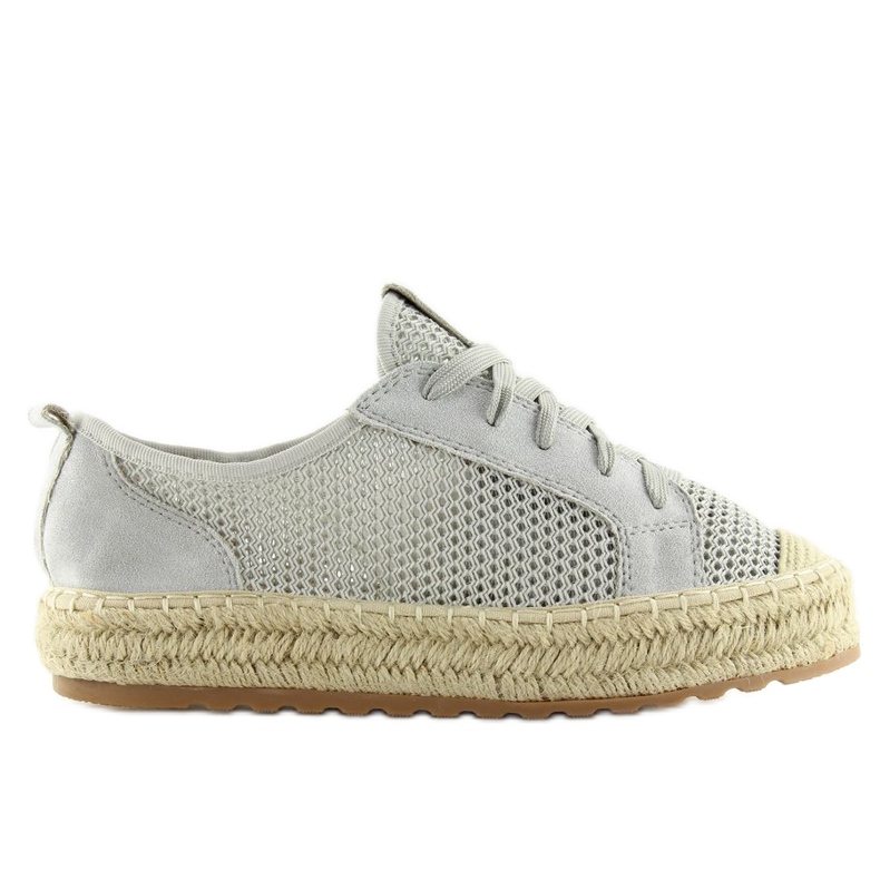 Szürke espadrilles tornacipő BB06P Szürke Szürke espadrilles tornacipő BB06P Szürke