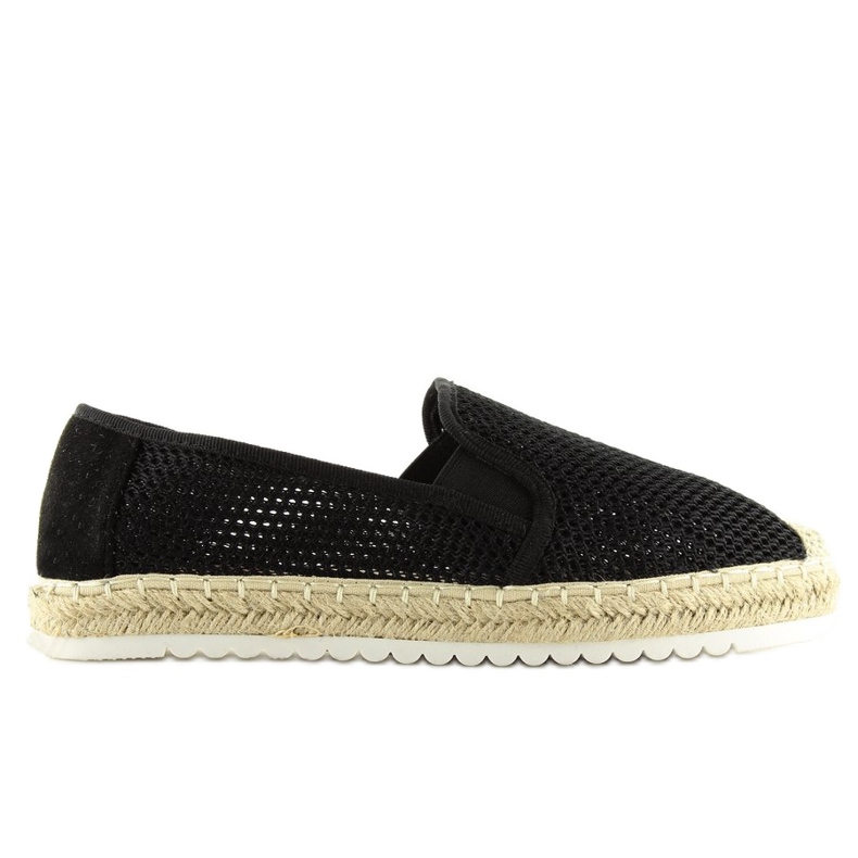 Felcsúsztatható espadrillák BB03P Fekete Felcsúsztatható espadrillák BB03P Fekete