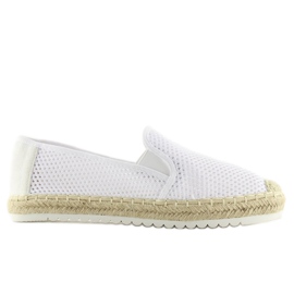 Felcsúsztatható espadrillák fehér BB03P Fehér