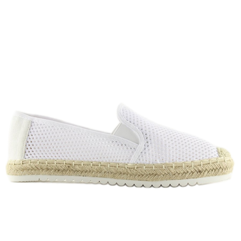 Felcsúsztatható espadrillák fehér BB03P Fehér Felcsúsztatható espadrillák fehér BB03P Fehér