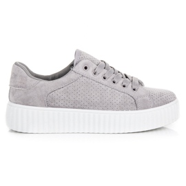 Seastar Velúr tornacipő az emelvényen szürke