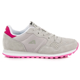 American Club Amerikai bőr sportcipők szürke American Club Amerikai bőr sportcipők szürke