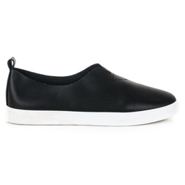 Fekete slip-on tornacipő