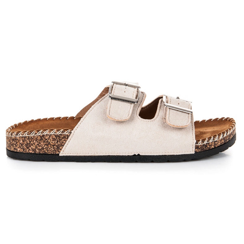 Seastar Velúr papucs csatokkal barna