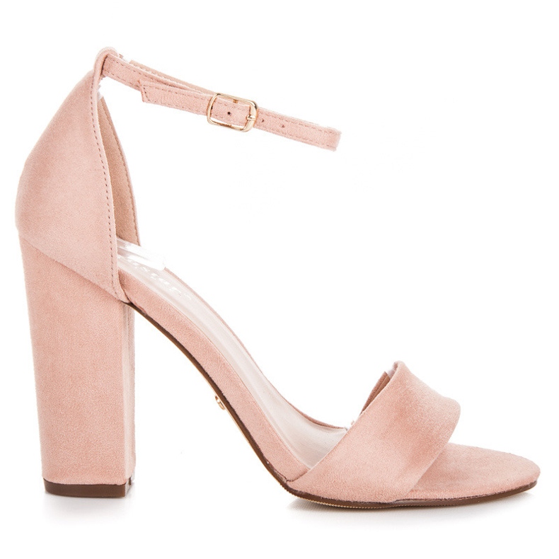 Seastar Velúr szandál oszlopon rózsaszín