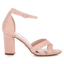 Seastar Világos rózsaszín magas sarkú szandál Seastar Világos rózsaszín magas sarkú szandál