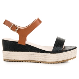 Seastar Wedge espadrilles szandál fekete Seastar Wedge espadrilles szandál fekete