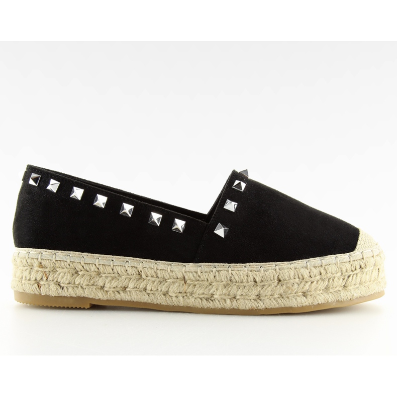 Fekete női espadrillák 8333 fekete Fekete női espadrillák 8333 fekete