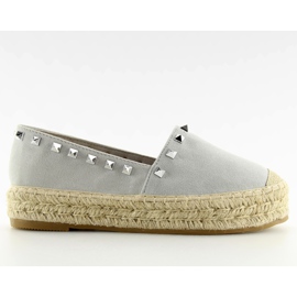 Ezüst espadrillák 8333 ezüst szürke