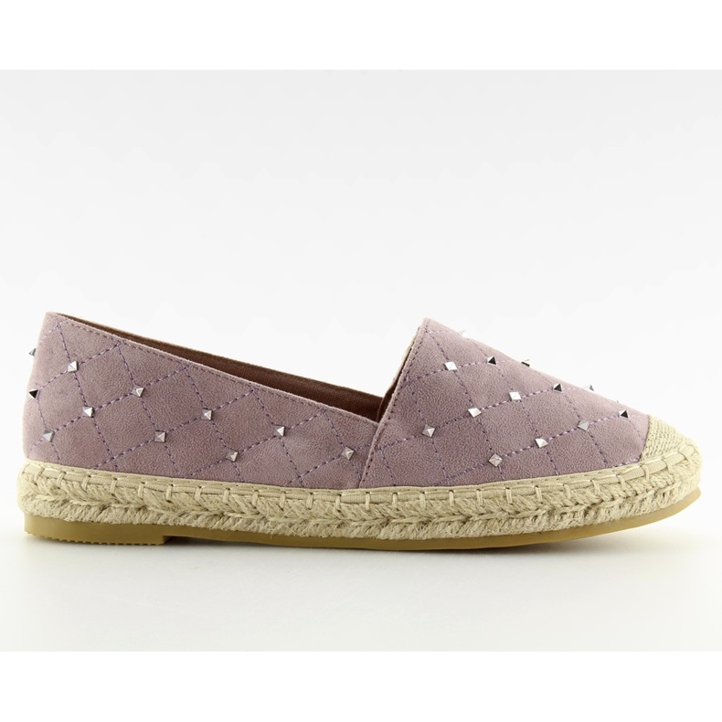 Espadrillák lila 5481 lila szegecsekkel ibolya Espadrillák lila 5481 lila szegecsekkel ibolya