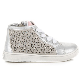 American Club Áttört tornacipő amerikai cipzárral szürke