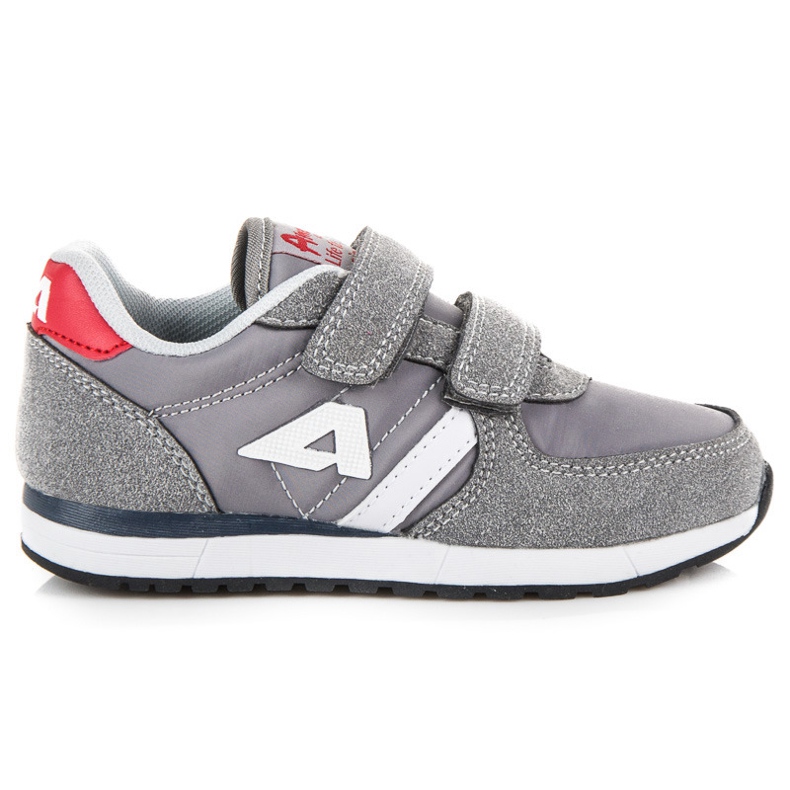 American Club Suede amerikai tépőzáras cipők szürke