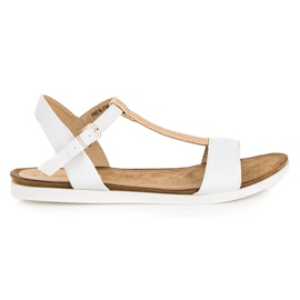 Lapos vinceza szandál fehér