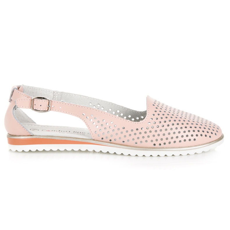 Áttört vinceza szandál rózsaszín