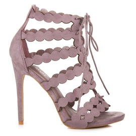 Seastar Kötött Szandál Magas Sarkún ibolya Seastar Kötött Szandál Magas Sarkún ibolya