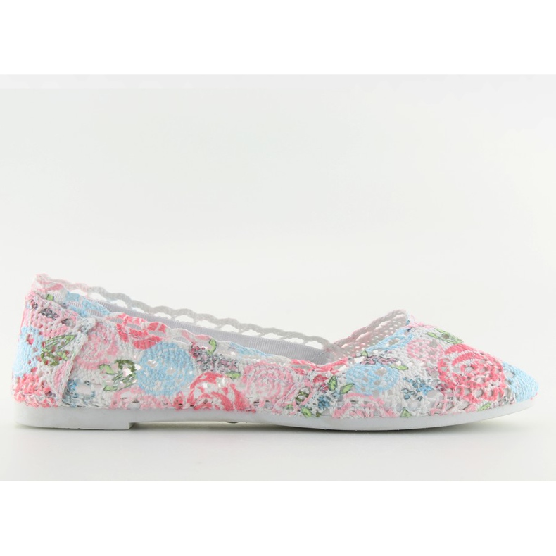 Csipke balerina JX60P L.BLUE fehér