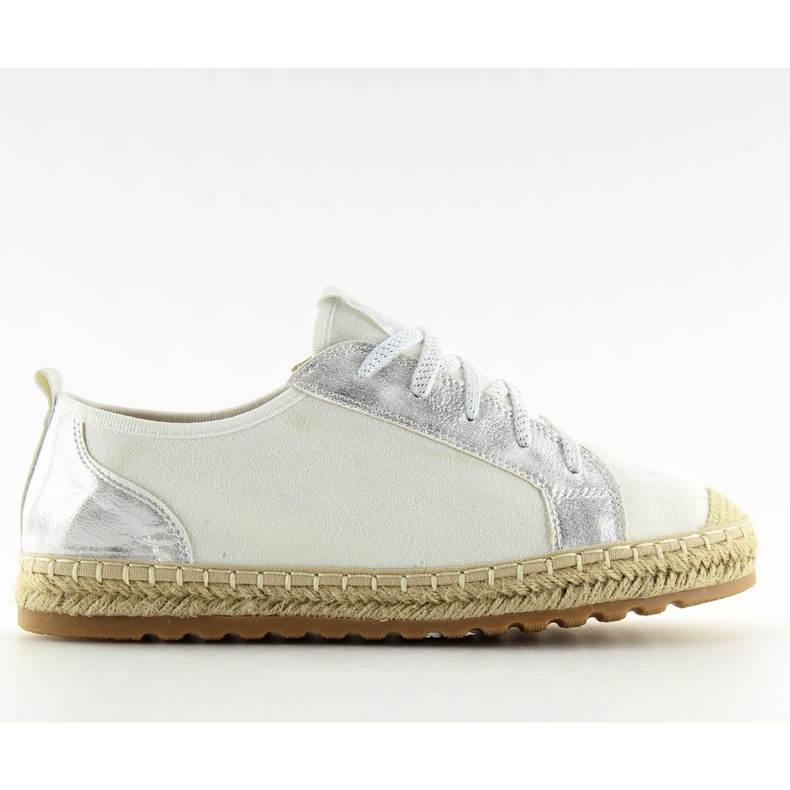 Fehér espadrilles tornacipő BB02P Fehér Fehér espadrilles tornacipő BB02P Fehér