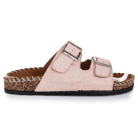 Seastar Velúr papucs csatokkal barna