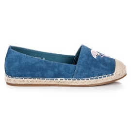 Bestelle Kék espadrillák flamingóval