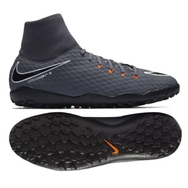 Nike Hypervenom PhantomX 3 Academy DF TF M AH7276-081 futballcipő szürke Nike Hypervenom PhantomX 3 Academy DF TF M AH7276-081 futballcipő szürke