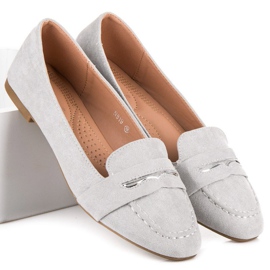Small Swan Suede Loafers Brocade szürke Small Swan Suede Loafers Brocade szürke