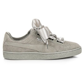 Puma Suede Heart Pebble WN`S szürke Puma Suede Heart Pebble WN`S szürke
