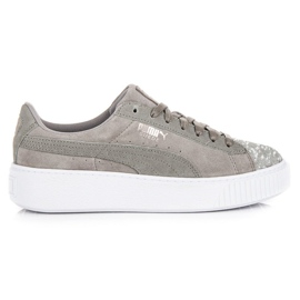Puma Suede Platform Peblle WN`S szürke Puma Suede Platform Peblle WN`S szürke