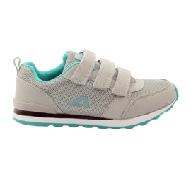 American Club Amerikai bőr talpbetétes sportcipő zöld szürke