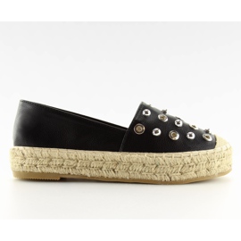 Fekete espadrillák 7680 fekete