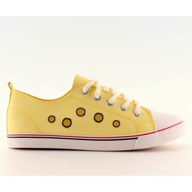 Sárga női cipők FG-2767 bézs