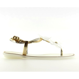 Szandál meliski fehér KG19P zselés fehér