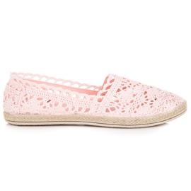Seastar Rózsaszín csipke espadrillák