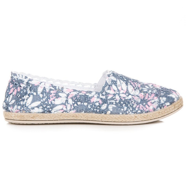 Seastar Boho stílusú espadrillák kék rózsaszín