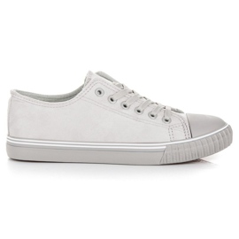 Velúr cipők szürke