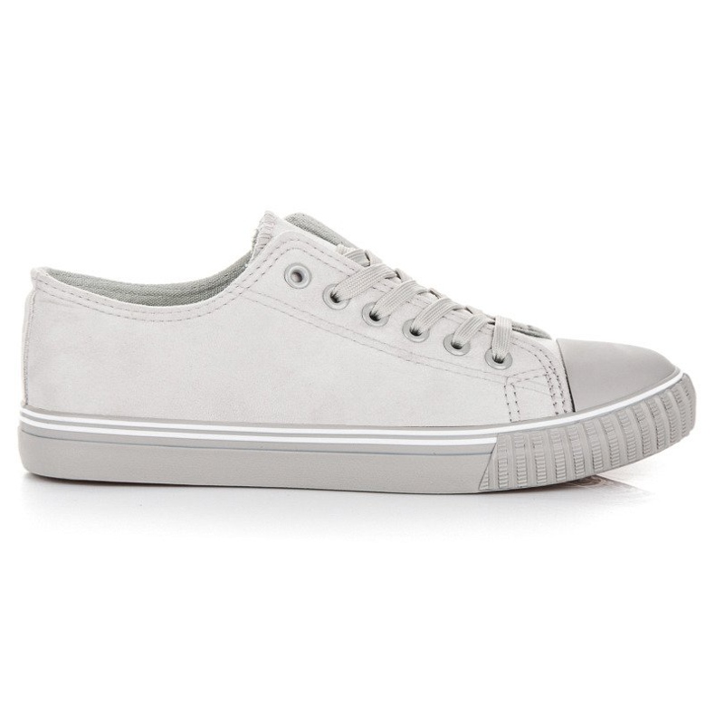 Velúr cipők szürke