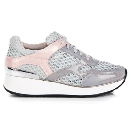 Kylie Szürke hálós tornacipő