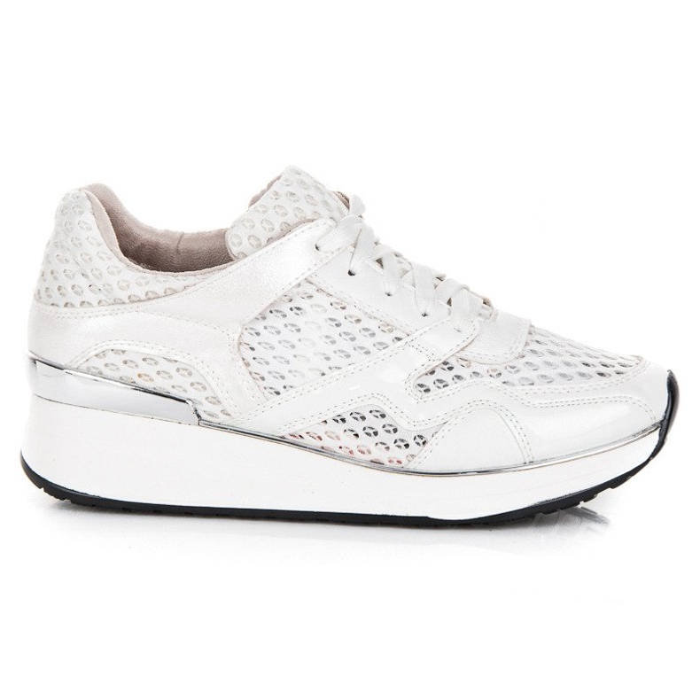 Kylie Fehér cipők hálóval