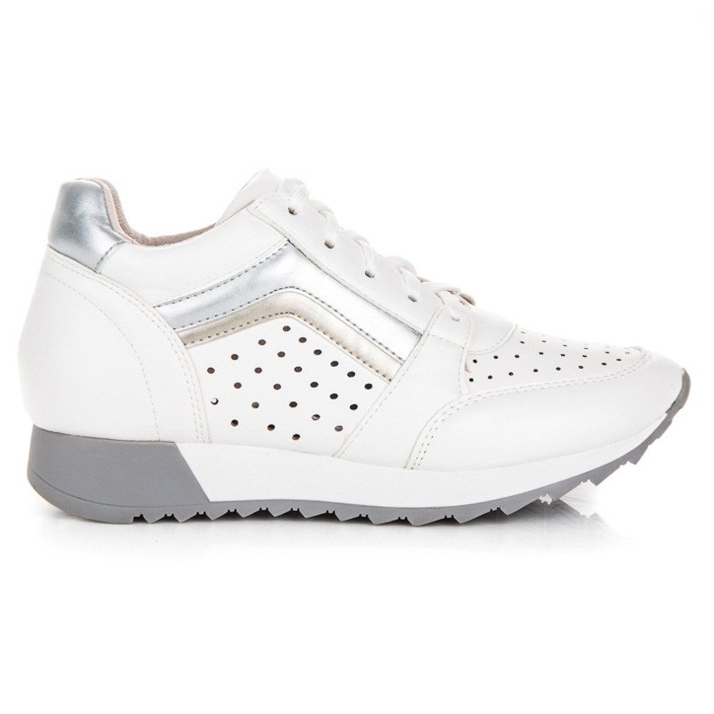 Kylie Divatos cipők a platformon fehér