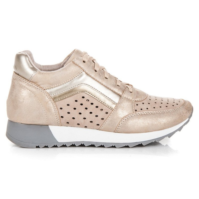 Kylie Divatos cipők a platformon sárga