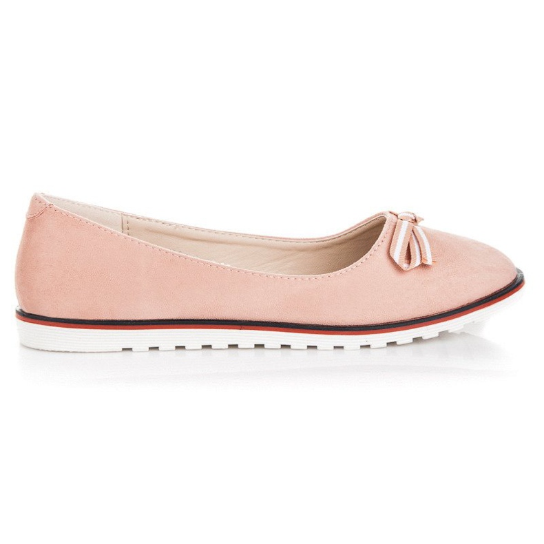 Velúr balerinák rózsaszín
