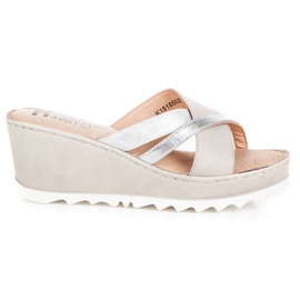 Kylie Ék papucs barna szürke