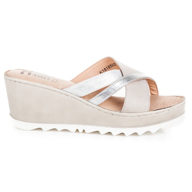 Kylie Ék papucs barna szürke