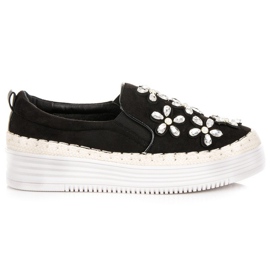 Vices Espadrillák a satu platformon fekete Vices Espadrillák a satu platformon fekete