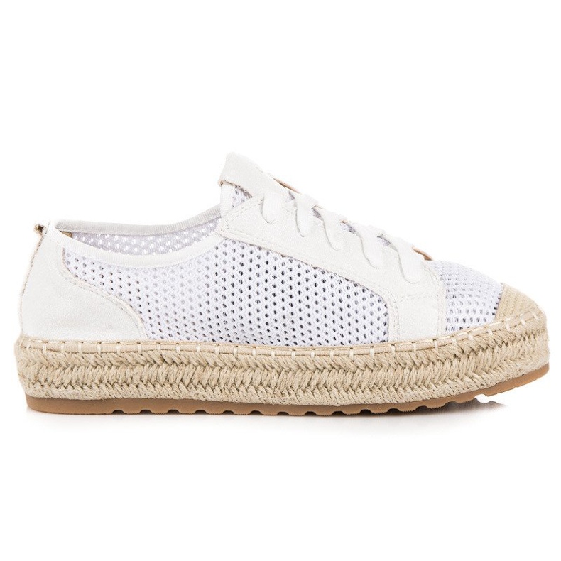 Seastar Áttört espadrillák a kötésen fehér