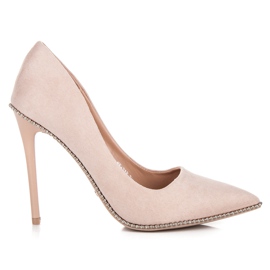 Seastar Divatos bézs magassarkú